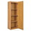 Costway 98621534 Tall Storage Cabinet with 4 Storage Shelves for Bathroom Living Room-Natural