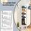 Costway 68903741 7-Tier Slim Wooden Vertical Shoe Rack for Entryway-White