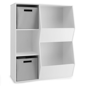 Costway 12836497 Kids Toy Storage Cabinet Shelf Organizer-White