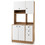 Costway 54218396 71 Inch Kitchen Pantry with 3 Storage Cabinet and 3 Deep Drawers-White
