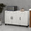 Costway 15478293 3-Door Buffet Sideboard with Adjustable Shelves and Anti-Tipping Kits-White