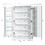 Costway 01586397 17-Tier Kitchen Pantry Cabinet with 2 Doors and 6 Adjustable Shelves-White