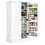 Costway 01586397 17-Tier Kitchen Pantry Cabinet with 2 Doors and 6 Adjustable Shelves-White