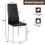 Costway 72916548 4 pcs PVC Leather Dining Side Chairs Elegant Design -Black