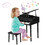 Costway 13094875 30-Key Wood Toy Kids Grand Piano with Bench & Music Rack-Black