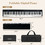 Costway 48052913 88-Key Foldable Digital Piano with MIDI and Wireless BT-Black