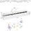 Costway 43592807 88-Key Full Size Digital Piano Weighted Keyboard with Sustain Pedal-White