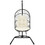 Costway 74096185 Hanging Wicker Egg Chair with Stand -Beige