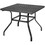 Costway 28463597 37 Inch Square Patio Dining Table with Umbrella Pole Hole