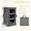Costway 58329714 Folding Camping Storage Cabinet with 3 Shelves and Carry Bag-M