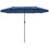 Costway 71253064 15 Feet Patio Double-Sided Umbrella with Hand-Crank System-Navy