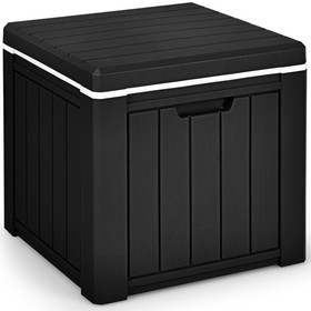 Costway 89612075 10 4-in-1 Gallon Storage Cooler for Picnic and Outdoor Activities-Black