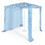 Costway 97368402 6.6 x 6.6 Feet Foldable and Easy-Setup Beach Canopy With Carry Bag-Blue