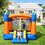 Costway 69178524 Kids Inflatable Bounce House Magic Castle with Large Jumping Area with 735W Blower