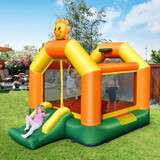 Costway 12783569 Kids Inflatable Bounce House with Slide and Basketball Rim with 735W Blower