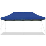 Costway 37428069 10 x 20 Feet Adjustable Folding Heavy Duty Sun Shelter with Carrying Bag-Blue