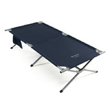 Costway 03785296 Extra Wide Folding Camping Bed with Carry Bag and Storage Bag-Blue