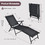 Costway 10856723 Patio Foldable Chaise Lounge Chair with Backrest and Footrest-Black
