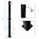 Costway 72913508 7.2 Feet Solar-Heated Outdoor Shower with Free-Rotating Shower Head-Black