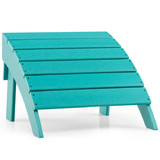 Costway 24563910 Adirondack Folding Ottoman with All Weather HDPE-Turquoise