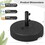 Costway 23896451 19.5 Inch Fillable Round Umbrella Base Stand for Yard Garden Poolside-Black