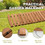 Costway 48316057 8 Feet Roll-out Weather-Resistant Patio Hardwood Pathway-22"
