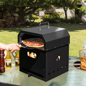 Costway 45679128 4-in-1 Outdoor Portable Pizza Oven with 12 Inch Pizza Stone