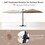 Costway 15398674 9.5 Feet Square Patio Cantilever Umbrella with 360&#176; Rotation-Coffee