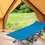 Costway 59137648 Wide Foldable Camping Cot with Carry Bag-Blue
