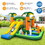 Costway 24836179 8-in-1 Tropical Inflatable Bounce Castle with 2 Ball Pits Slide and Tunnel Without Blower