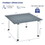 Costway 53281946 Folding Outdoor Camping Table with Carrying Bag for Picnics and Party-Gray