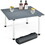 Costway 53281946 Folding Outdoor Camping Table with Carrying Bag for Picnics and Party-Gray