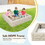 Costway 24965781 2-In-1 HDPE Kids Sandbox with Cover and Bottom Liner-Brown