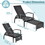 Costway 81752396 Patio Chaise Lounge Outdoor Rattan Lounge Chair with Retractable Ottoman