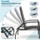 Costway 81752396 Patio Chaise Lounge Outdoor Rattan Lounge Chair with Retractable Ottoman