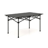 Costway 34657192 Aluminum Camping Table for 4-6 People with Carry Bag-Black
