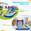 Costway 56297381 Inflatable Water Slide Bounce House with 680W Blower and 2 Pools