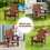 Costway 83457269 Kid's Adirondack Chair with High Backrest and Arm Rest-Coffee
