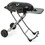 Costway 78954263 15000 BTU Portable Propane BBQ Grill with Wheels and Side Shelf-Black