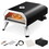 Costway 68217934 15000 BTU Foldable Pizza Oven with Pizza Peel Stone and Cutter-Black