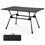 Costway 59714683 Folding Heavy-Duty Aluminum Camping Table with Carrying Bag-Black