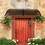 Costway 23684197 Outdoor Front Door Patio Overhang Awning for Sunlight Rain Snow Wind Protection-40 x 40 Inch