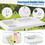 Costway 71462539 2-in-1 Folding Fish Cleaning Table-White
