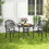 Costway 19457283 2 Pieces Patio Cast Aluminum Dining Chairs with Armrests-Bronze