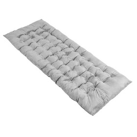 Costway 75 x 27.5 Inch Camping Cot Pads with Soft and Breathable Crystal Velvet-Gray