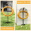 Costway 54961387 Detachable Freestanding Hose Holder with 3 Anchor Points for Yard Garden Lawn Use