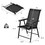 Costway 12640895 Set of 2 Outdoor Patio Folding Chair with Ergonomic Armrests-Black