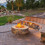 Costway 74203591 28 Inch Propane Gas Fire Pit Outdoor 40 000 BTU Stone-Brown