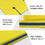 Costway 12837064 9' x 6' 3 Layer Floating Water Pad Foam Mat -Yellow