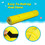 Costway 12837064 9' x 6' 3 Layer Floating Water Pad Foam Mat -Yellow